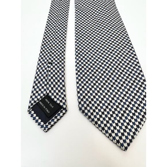 Tom Ford Blue Patterned Silk Tie - Picture 3 of 5
